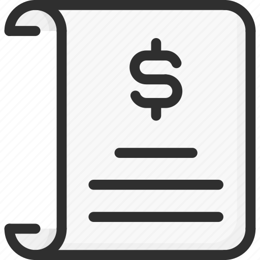 Bill, doc, document, dollar, invoice, payment, score icon - Download on Iconfinder