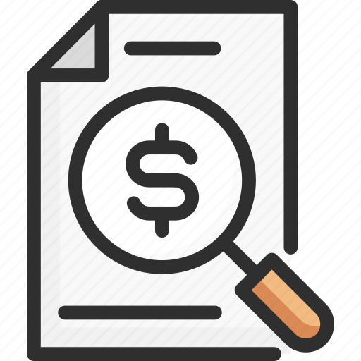 Bill, document, dollar, invoice, payment, score, search icon - Download on Iconfinder