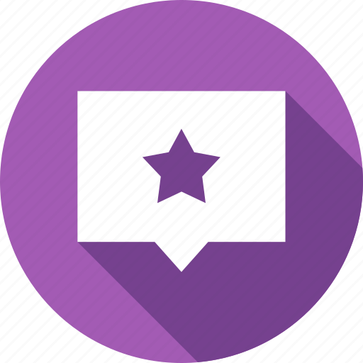 Bubble, chat, rate, review, speech, star icon - Download on Iconfinder