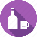 alcohol, bottle, cup, drink, juice, water, wine