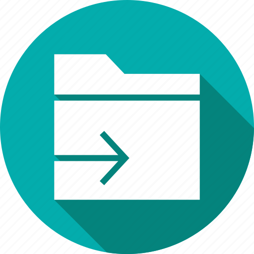 Arrow, data, document, file, folder, send icon - Download on Iconfinder