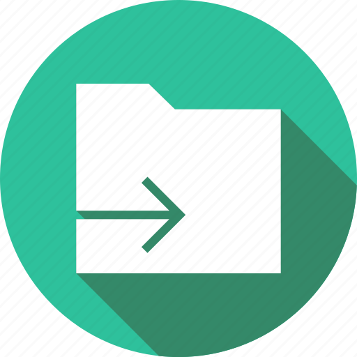 Arrow, data, document, file, folder, send icon - Download on Iconfinder