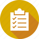checklist, clipboard, inventory, list, report, tasks, todo