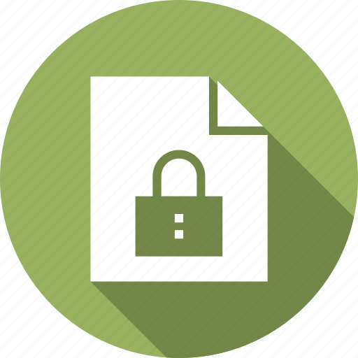 Document, file, lock, locked, protect, secure, security icon - Download on Iconfinder