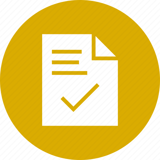 Check, contract, document, file, ok, success icon - Download on Iconfinder