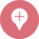 add, gps, location, map, more, navigation, pin
