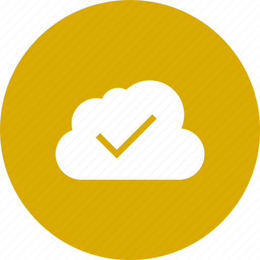 Blue, check, cloud, cloudy, computing, data icon - Download on Iconfinder