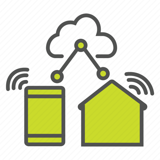 Cloud clients, cloud network, home automation, internet of things, iot, smart home, smart network icon - Download on Iconfinder