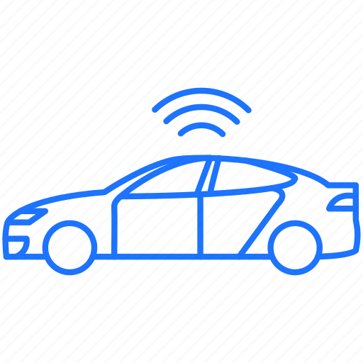 Autonomous, car, driving, signal, tesla icon - Download on Iconfinder