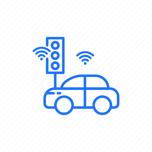 Autonomous, car, connected, driving, iot icon - Download on Iconfinder