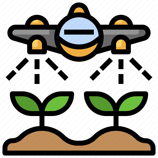 Aeroplane, farming, gardening, watering, plants icon - Download on Iconfinder