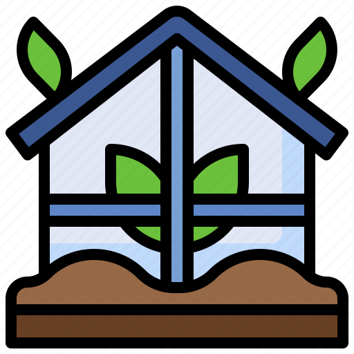 Greenhouse, sprinklers, farming, gardening, watering icon - Download on Iconfinder