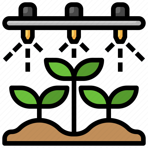 Plants, sprinklers, farming, gardening, watering icon - Download on Iconfinder