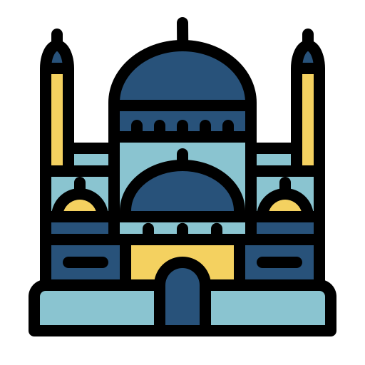 Mosque, prayer, islam, building icon - Free download