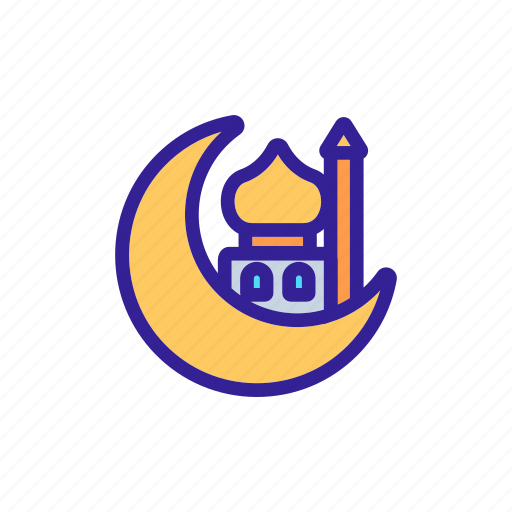 Contour, islam, islamic, muslim, religion icon - Download on Iconfinder