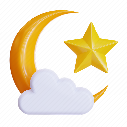 Crescent, moon, eid, ramadan 3D illustration - Download on Iconfinder