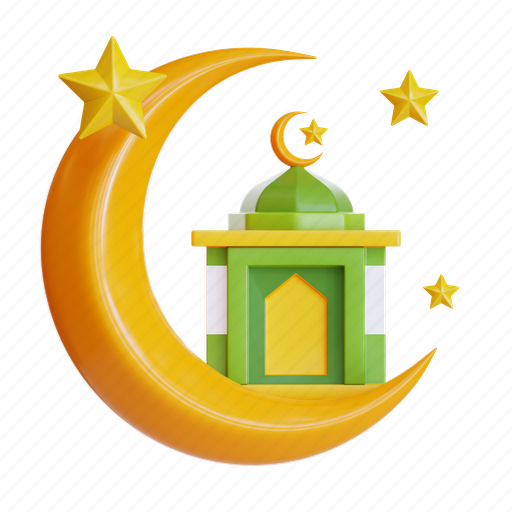 Eid, ramadan, islamic, eid al fitr 3D illustration - Download on Iconfinder