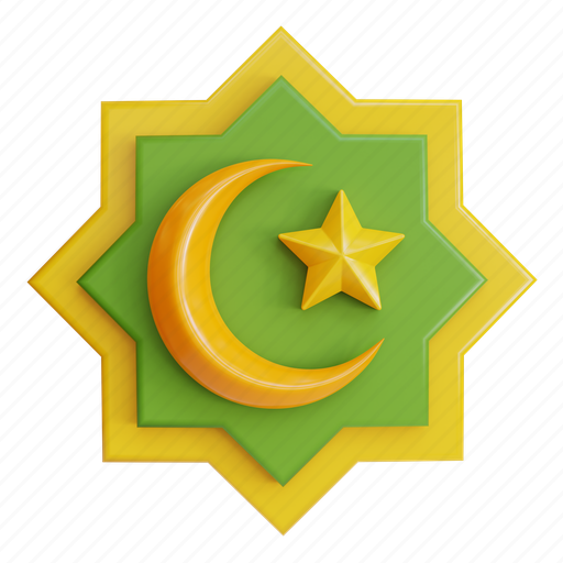Islamic, eid, ramadan, eid al fitr 3D illustration - Download on Iconfinder