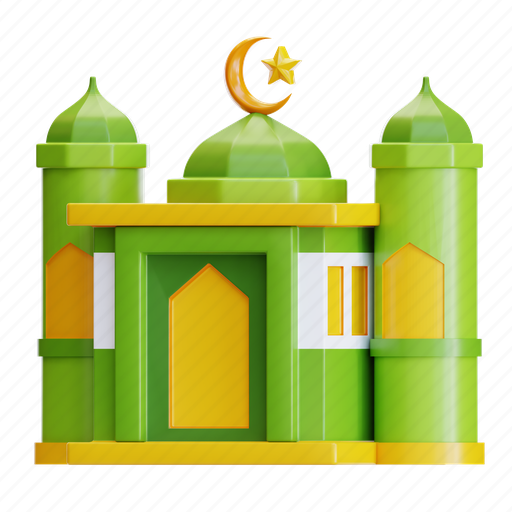 Mosque, islam, pray, ramadan 3D illustration - Download on Iconfinder