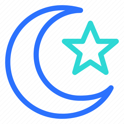 Moon, stars, islam, islamic, object, muslim, religion icon - Download on Iconfinder