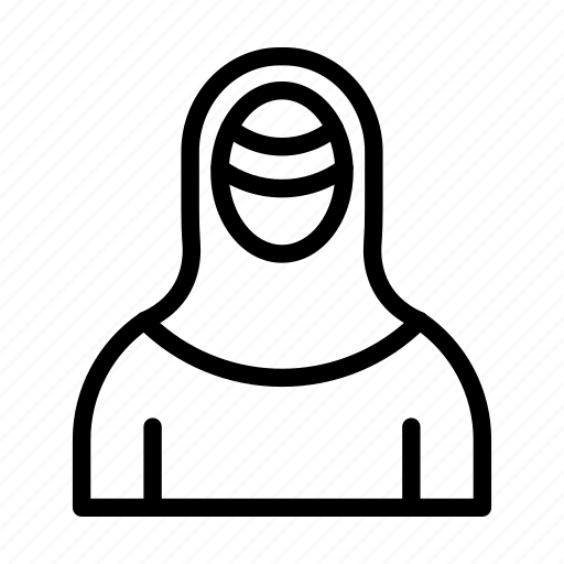 Woman with niqab, muslim, woman, niqab, hijab icon - Download on Iconfinder