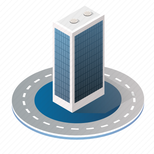 Apartment, architecture, building, city, industry, isometric icon - Download on Iconfinder