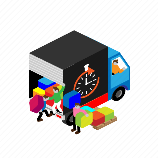 Delivery, loaders, loading, unloading, car, cargo, transport icon - Download on Iconfinder