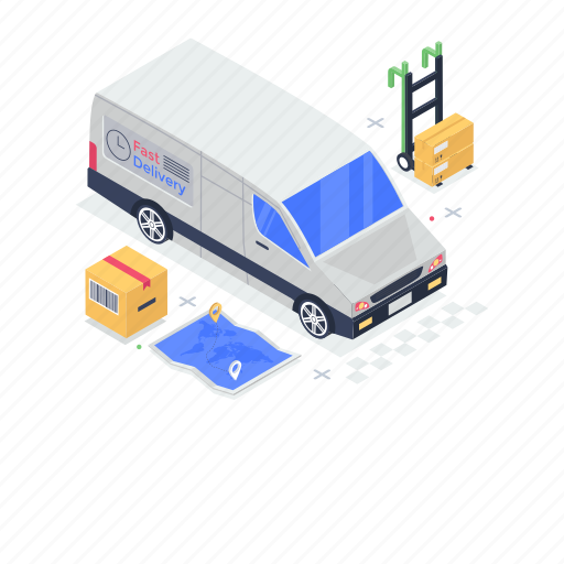 Cargo service, delivery service, fast delivery, logistic delivery, logistic service illustration - Download on Iconfinder