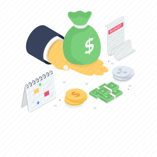 Asset, budget planner, cash, investment, presenting finance, savings illustration - Download on Iconfinder