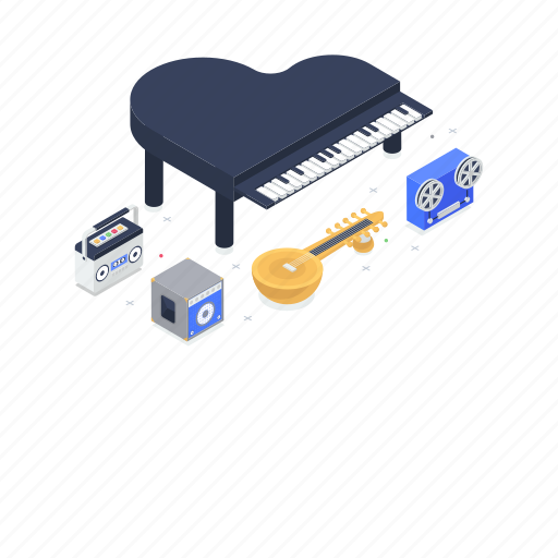 Equipment, musical gadget, musical instrument, musical tool, piano illustration - Download on Iconfinder