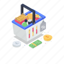 food basket, food bucket, food discount, food shopping, grocery shopping 