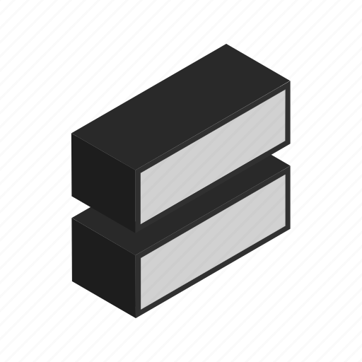 Equal, isometric, math icon - Download on Iconfinder