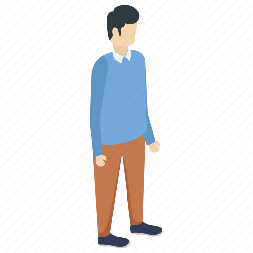 Casual attitude, casual person, common man, men dress, standing person icon - Download on Iconfinder