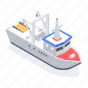 ship, boat, cargo ship, water transport, water boat