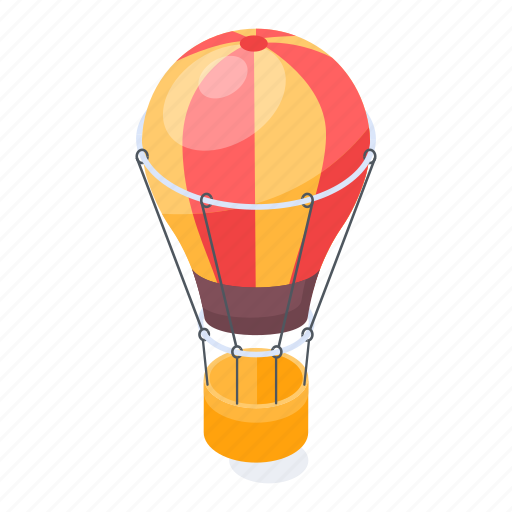 Hot balloon, aerostat, air balloon, gas balloon, barrage balloon icon - Download on Iconfinder
