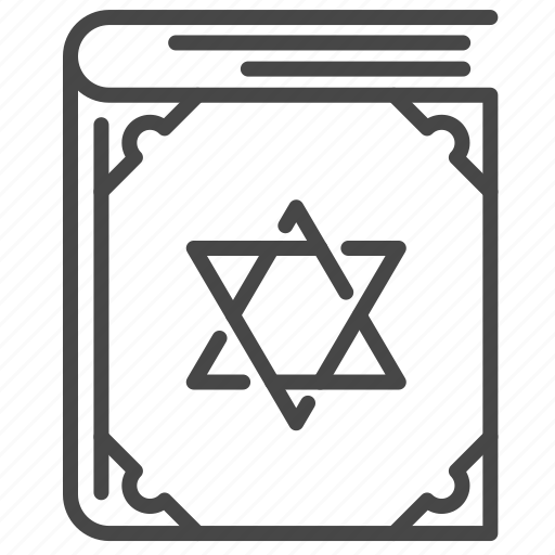 Book, jewish, judaism, religion, torah, hanukkah, grimoire icon - Download on Iconfinder
