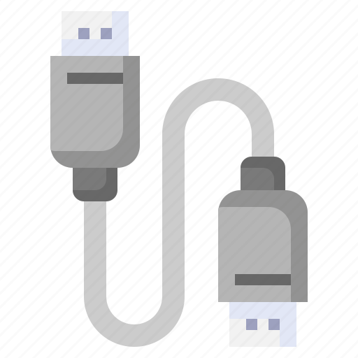 Usb, cable, adapter, connector, port, electronics, cord icon - Download on Iconfinder