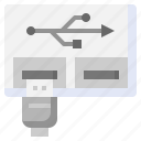 usb, port, connector, electronics, connection