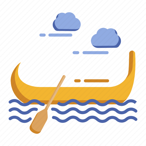 Vessel, italian, handy, gondola, canoe, gondolier, hand boat icon - Download on Iconfinder