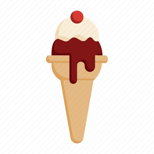 Dessert, cake, sweet, cone, ice cream icon - Download on Iconfinder