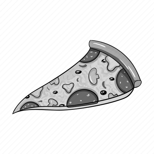 Cheese, dough, food, ingredient, meat, mushrooms, pizza icon - Download on Iconfinder