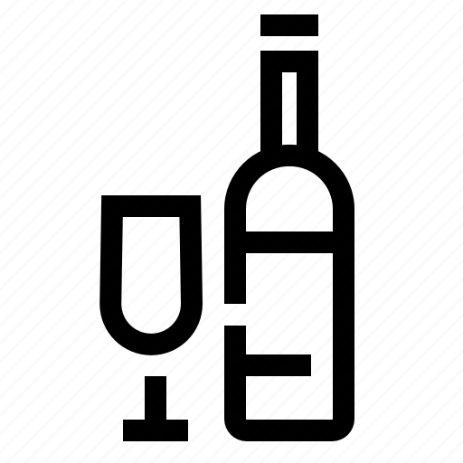 Wine, bottle, glass, alcohol icon - Download on Iconfinder