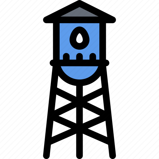 Architecture, building, city, real estate, realtor, tower, water icon - Download on Iconfinder
