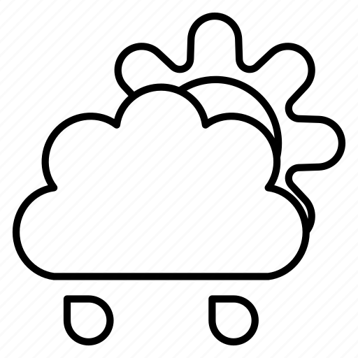 Part, rain, weather, sun, cloud icon - Download on Iconfinder