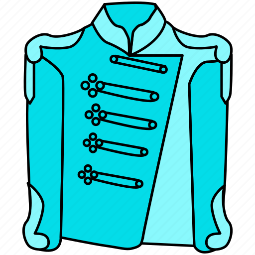 2, cloth, dress, female, gown, jacket, long jacket icon - Download on Iconfinder