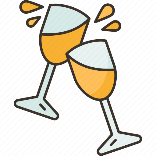 Champagne, glass, celebration, bubbly, drink icon - Download on Iconfinder