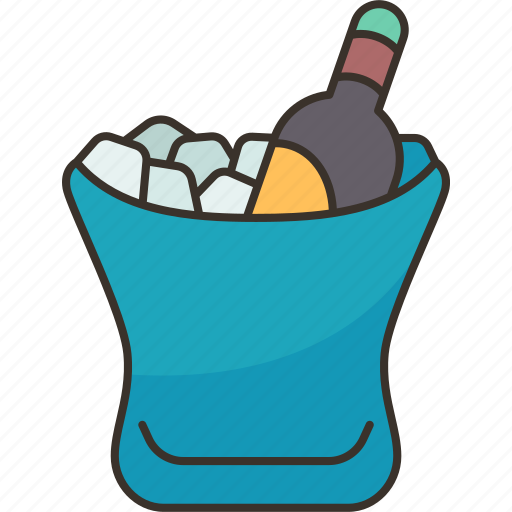 Ice, bucket, chilled, beverage, cooler icon - Download on Iconfinder