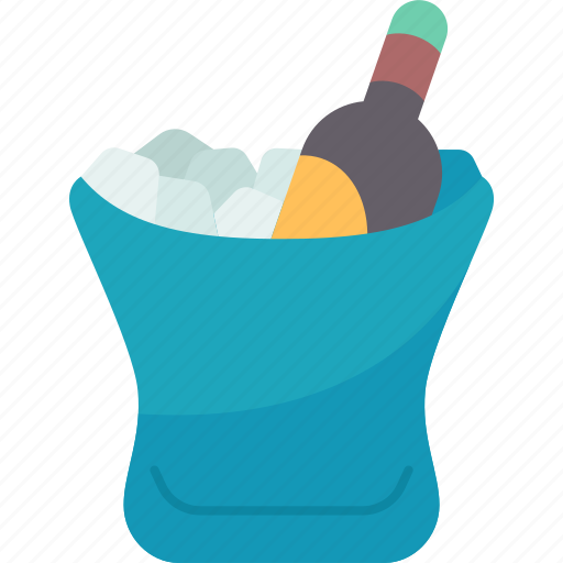 Ice, bucket, chilled, beverage, cooler icon - Download on Iconfinder