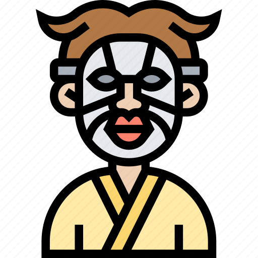 Kabuki, performance, art, japanese, traditional icon - Download on Iconfinder