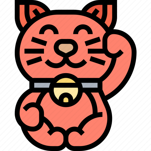 Maneki, neko, fortune, cat, traditional icon - Download on Iconfinder